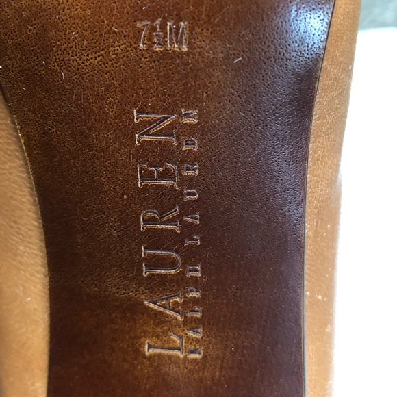Ralph Lauren Size 7.5 Women’s Chestnut Heels - Picture 9 of 10
